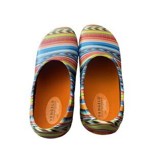 Vangelo Unisex Multicolor Round Toe Carlisle Slip Resistant Clog Size L12 M10